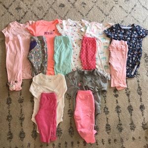 Lot of 6mo baby girl clothing